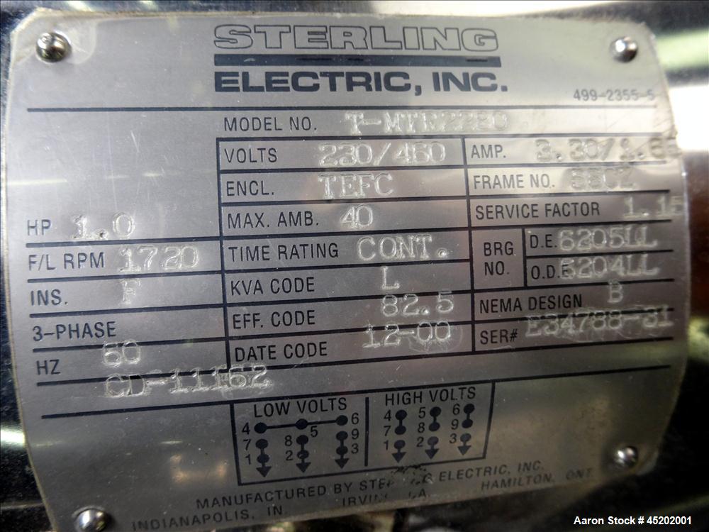 Used Martin / Baron Cryogenic Tunnel Freezer, Model MBI-30-0006-01, Stainless S