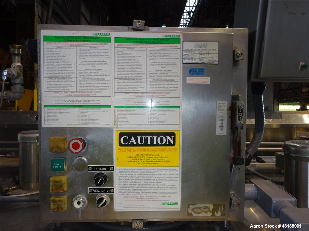 Used Praxair Freezer Tunnel, Model JE-U4 Cryo-Shield.