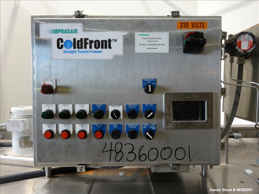 Used Praxair Coldfront Straight Tunnel Freezer