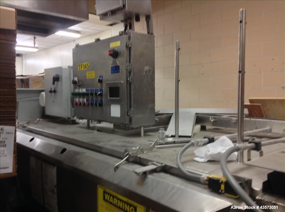 Used Praxair  Freezer Tunnel.  3 Chamber, 208V, 40" wide  usable belt. Conv, 12" clearance, 350" long, S/S Food Grade