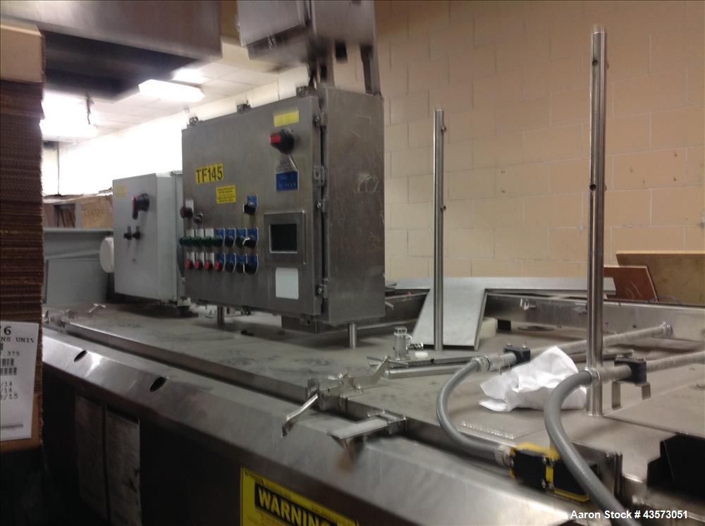 Used Praxair  Freezer Tunnel.  3 Chamber, 208V, 40" wide  usable belt. Conv, 12" clearance, 350" long, S/S Food Grade