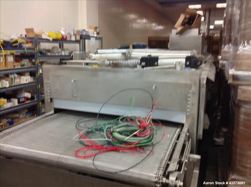 Used Praxair  Freezer Tunnel.  3 Chamber, 208V, 40" wide  usable belt. Conv, 12" clearance, 350" long, S/S Food Grade