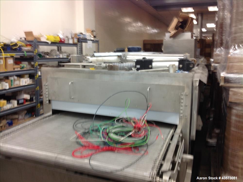 Used Praxair  Freezer Tunnel.  3 Chamber, 208V, 40" wide  usable belt. Conv, 12" clearance, 350" long, S/S Food Grade
