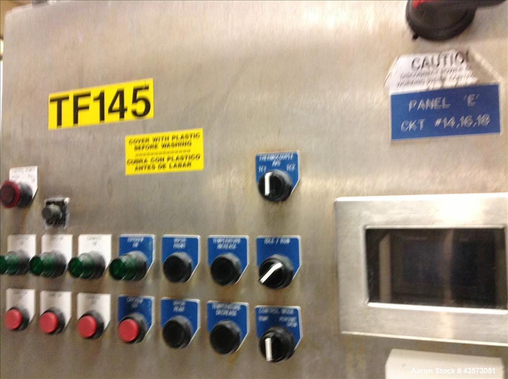 Used Praxair  Freezer Tunnel.  3 Chamber, 208V, 40" wide  usable belt. Conv, 12" clearance, 350" long, S/S Food Grade