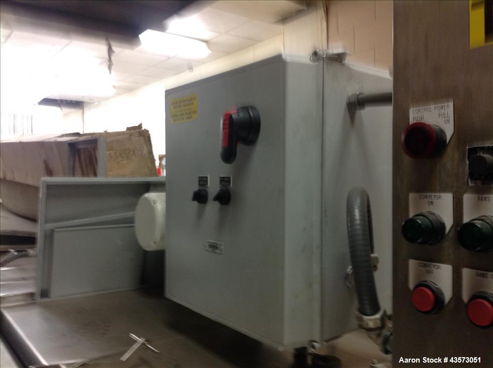 Used Praxair  Freezer Tunnel.  3 Chamber, 208V, 40" wide  usable belt. Conv, 12" clearance, 350" long, S/S Food Grade