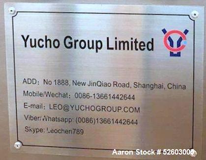Used Yucho Group Limited Nitrogen Freezer Tunnel
