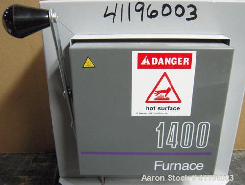 Used- Barnstead Thermolyne Small Benchtop Muffle Furnace, Model FB1415M. Ceramic fiber insulation lined chamber measures 5" ...