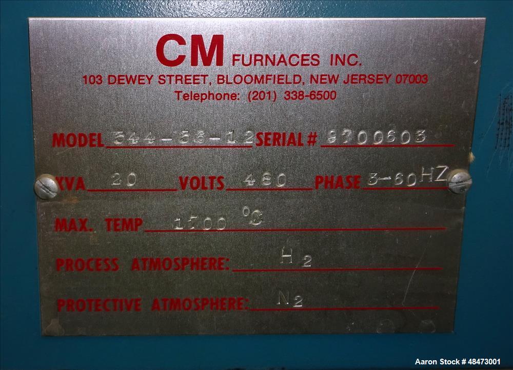 Used CM Furnace Inc. 300 Series Continuous Furnace, Model 344-36-12.