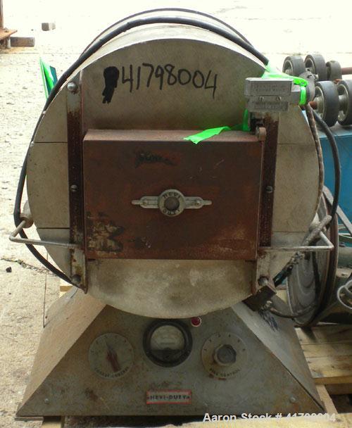 Used Hevi-Duty Electric Benchtop Furnace, Model 056-PT. Maximum operating temperature to 1850 degrees F. Chamber 7-1/2" wide x 5" tall x 14" deep. Hinged front door.