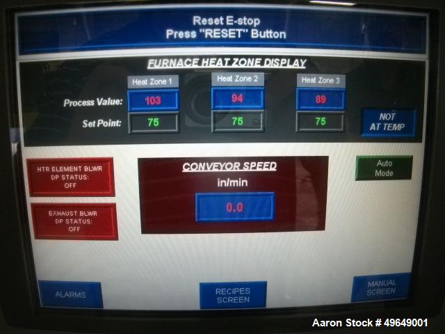 Used - Infrared Heating Technologies LLC  Belt Furnace.