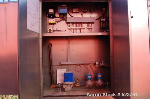 USED: JBI gas fired heater, model Ram 25. Natural gas, 1,000 btu/cubicfoot, 7.5 hp, 230 volt, 60 hz, 3 phase, 19.2 amp.