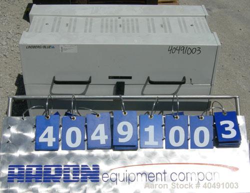 Used Lindberg Split Hinge Tube Furnace, Model HTF55347C. Approximate 4" diameter x 30" long chamber, 24" long 3 zone heating area. Maximum operating temperature 2192 deg F (1200 C). 1/50/60/208-240 v...