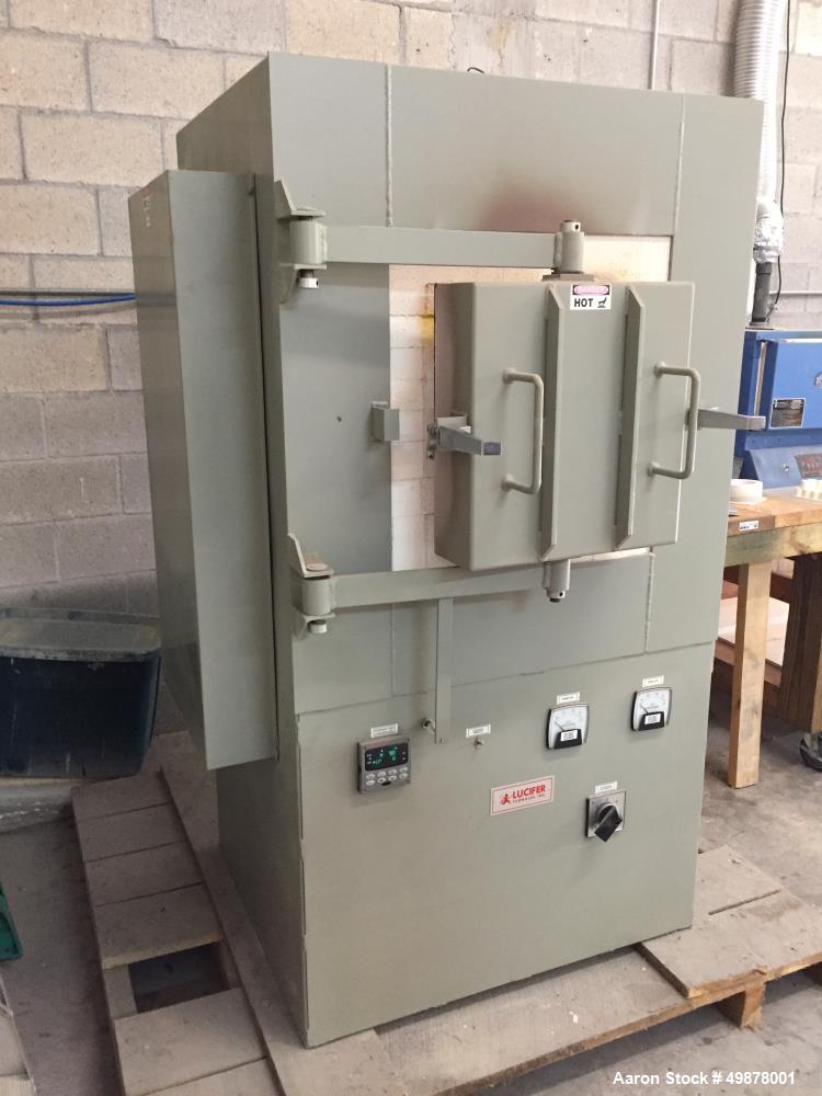 Used Lucifer High Temperature Lab Box Furnace, Model CL3027-K12.