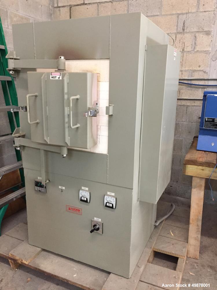 Used Lucifer High Temperature Lab Box Furnace, Model CL3027-K12.