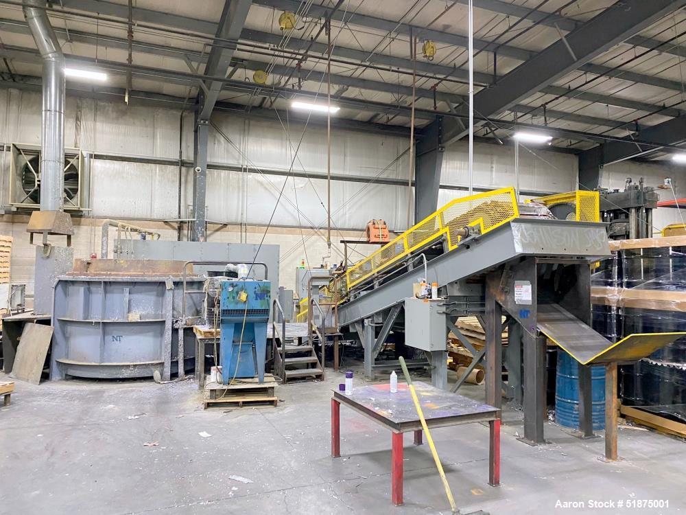 Used-Gas-Powered Melting Furnace and Casting Conveyor Machine