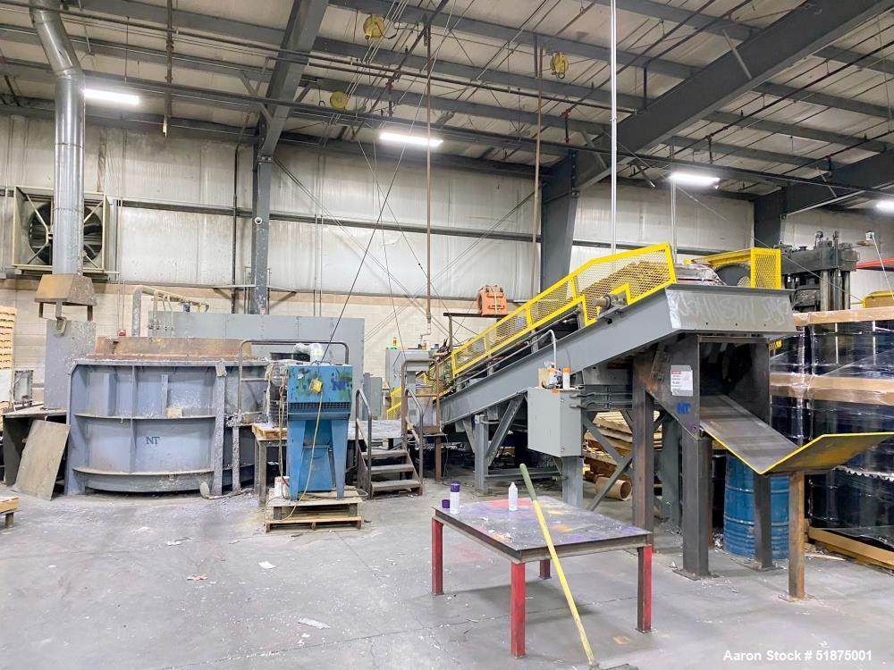 Used Gas-Powered Melting Furnace and Casting Conveyor Machine
