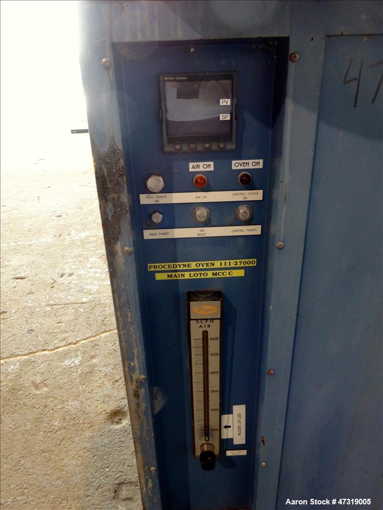 Used Procedyne Parts Cleaning Furance, Model 1630. Furnace chamber approximate 16" diameter x 30" deep. 9kW. 3/60/575 volt. Serial# 1627-97100.