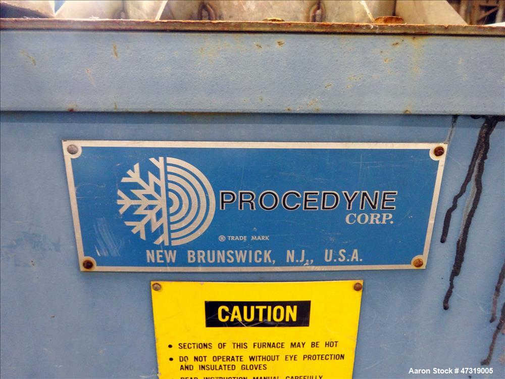 Used Procedyne Parts Cleaning Furance, Model 1630. Furnace chamber approximate 16" diameter x 30" deep. 9kW. 3/60/575 volt. Serial# 1627-97100.