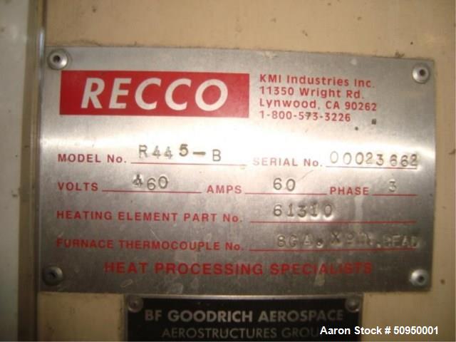 Used- Recco Heat Treat Furnace, Model R445-B