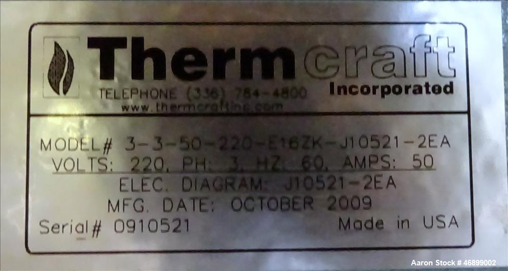 Used Thermcraft Split Tube Furnace