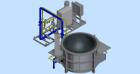 Used-Gas-Powered Melting Furnace and Casting Conveyor Machine