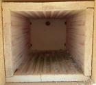 Used Thermolyne Benchtop Industrial Furnace, Model F-D1525M. Operating temperature 100-1200 deg C (212-2192 F). 136 cubic inch chamber 4