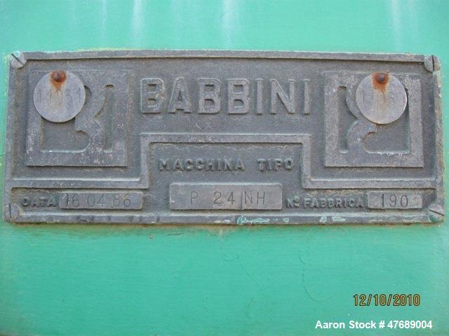 Used- Gear Reducer for Babbini P-24 Dewatering Press.
