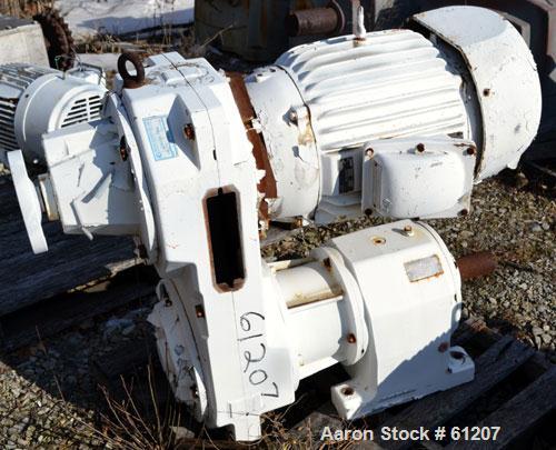 Used Sew Eurodrive Variable Speed Gear Motor. 25 hp, 3/60/230/460 volt, 1760 rpm XP motor. Type R92VU51 reducer, ratio 13.01 to 1.