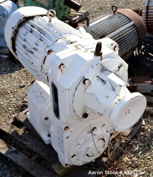Used Sew Eurodrive Variable Speed Gear Motor. 25 hp, 3/60/230/460 volt, 1760 rpm XP motor. Type R92VU51 reducer, ratio 13.01 to 1.