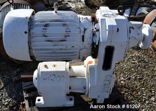 Used Sew Eurodrive Variable Speed Gear Motor. 25 hp, 3/60/230/460 volt, 1760 rpm XP motor. Type R92VU51 reducer, ratio 13.01 to 1.