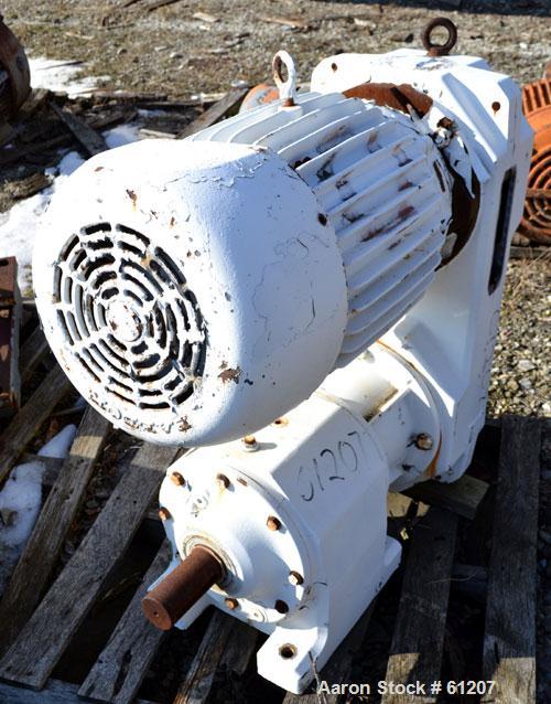 Used Sew Eurodrive Variable Speed Gear Motor. 25 hp, 3/60/230/460 volt, 1760 rpm XP motor. Type R92VU51 reducer, ratio 13.01 to 1.