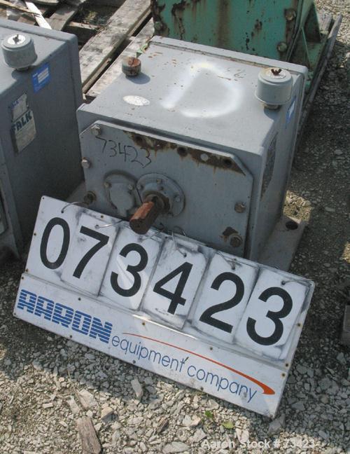 Used Falk Enclosed Gear Drive, Model 1090FC3A. Input hp 20, ratio 38.12:1. Input rpm 1750, output 45 rpm. Service factor 2.92.