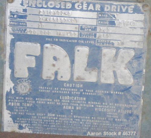 Used Falk Parallel Shaft Enclosed Gear Drive, Model 2110YT2-5