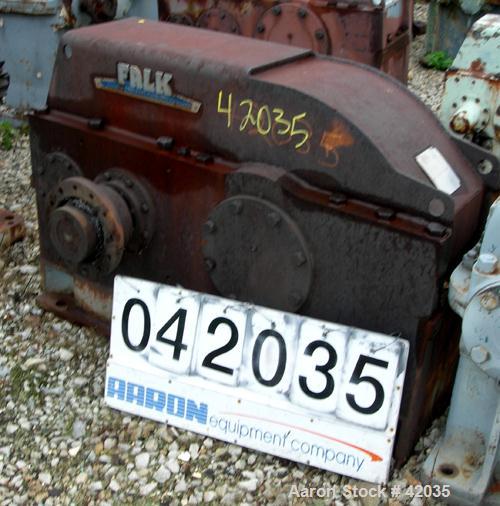 USED: Falk gearbox model 1120YF1-A, 400 hp rating. Input 1750 rpm, output 234 rpm. Ratio 7.476 to 1.