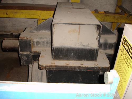 Used Foote-Jones Dresser Titan Pumping Unit Gear Reducer, Model 1603HLT. 228 peak torque rating, ratio 37.3:1. Input shaft 3" wide x 7" long. Output shaft 6" wide x 8" long. 60 gallon oil capacity.
