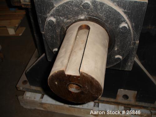 Used Foote-Jones Dresser Titan Pumping Unit Gear Reducer, Model 1603HLT. 228 peak torque rating, ratio 37.3:1. Input shaft 3" wide x 7" long. Output shaft 6" wide x 8" long. 60 gallon oil capacity.
