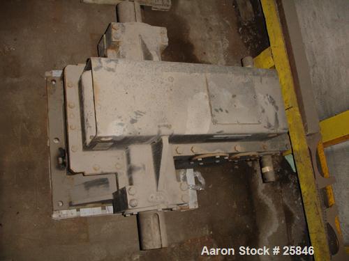 Used Foote-Jones Dresser Titan Pumping Unit Gear Reducer, Model 1603HLT. 228 peak torque rating, ratio 37.3:1. Input shaft 3" wide x 7" long. Output shaft 6" wide x 8" long. 60 gallon oil capacity.

