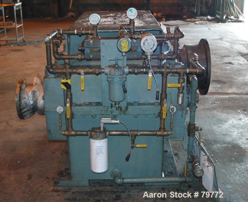 Used Philadelphia Gear Drive, Model 17HP-2. HP rating 1040, input RPM 1150, output RPM 55, ratio 20.85:1, service factor 1.0.