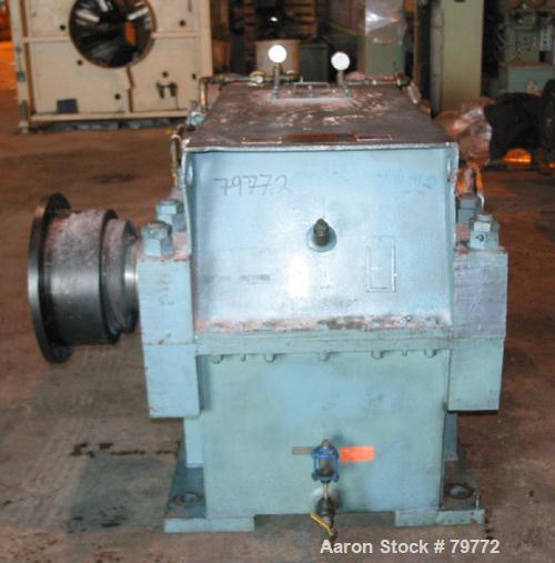 Used Philadelphia Gear Drive, Model 17HP-2. HP rating 1040, input RPM 1150, output RPM 55, ratio 20.85:1, service factor 1.0.