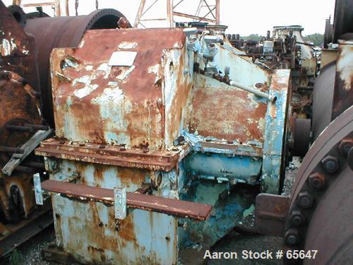 Used Philadelphia Double Reduction Gear Reducer, Model 235XS. 5000 hp rated, ratio 10.83 to 1, output rpm 99, input rpm 1080, 6" diameter input shaft. 56-1/4'' right hand offset, 40'' centerline heig...