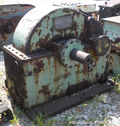 Used- Western Gear High Speed Increaser, Model 200 HSC. Rated 2000 hp, ratio 7.08:1, service factor 1.3. Input rpm 1750, out...