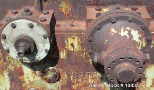 Used- Western Gear High Speed Increaser, Model 200 HSC. Rated 2000 hp, ratio 7.08:1, service factor 1.3. Input rpm 1750, out...