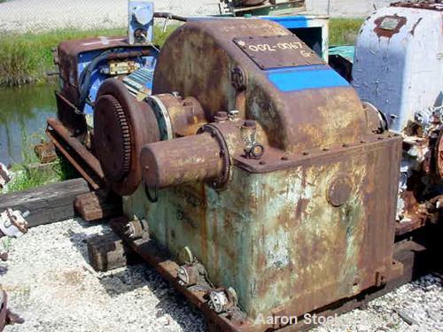Used- Western Gear High Speed Increaser, Model 200 HSC. Rated 2000 hp, ratio 7.08:1, service factor 1.3. Input rpm 1750, out...