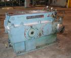 Used Philadelphia Gear Drive, Model 17HP-2. HP rating 1040, input RPM 1150, output RPM 55, ratio 20.85:1, service factor 1.0.
