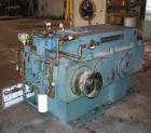 Used Philadelphia Gear Drive, Model 17HP-2. HP rating 1040, input RPM 1150, output RPM 55, ratio 20.84:1, service factor 1.5.