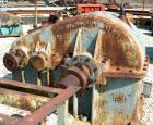 USED: Philadelphia parallel shaft gear reducer, model 3227, type T. HP rating 405-225.1. 1750/870 rpm input, 56.09/28.045 rpm output. 31.2:1 ratio. Input and output shafts on the same side. 43