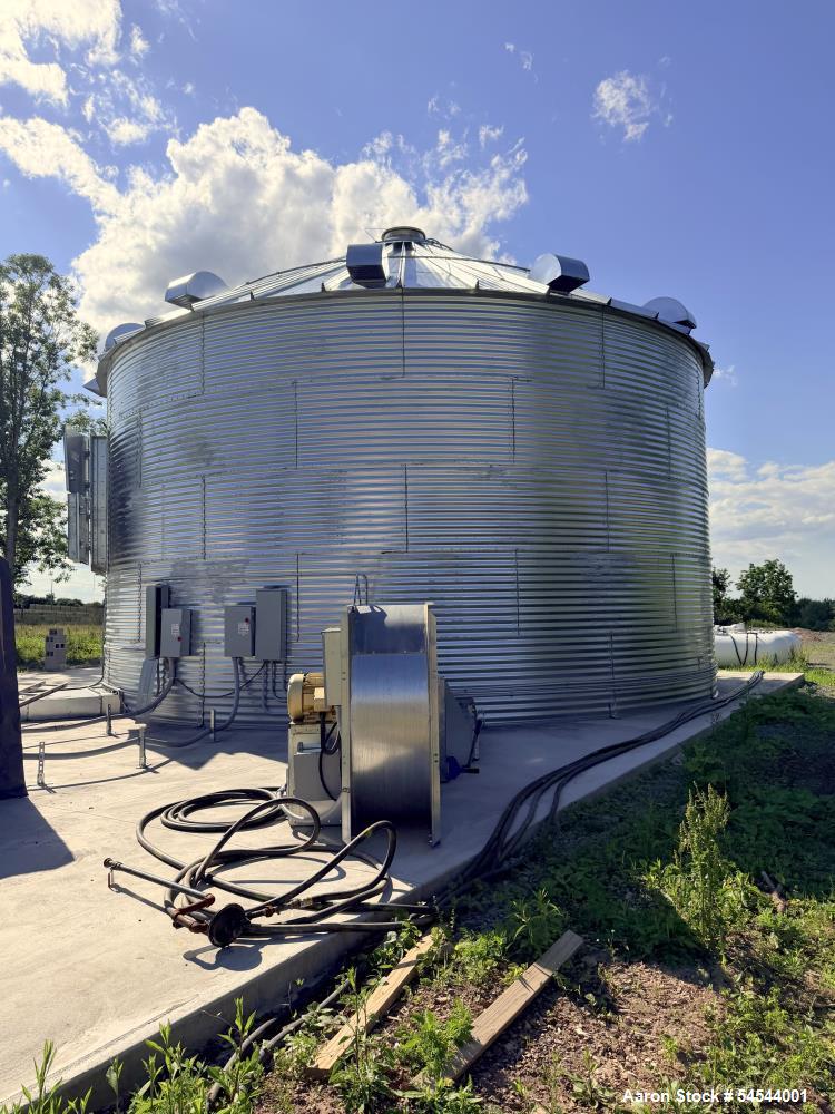Used Shivvers 36' Diameter Hemp & Biomass Drying System – 2,000 Cubic Foot Capacity – Built 2024
