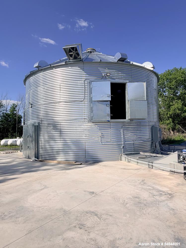 Used Shivvers 36' Diameter Hemp & Biomass Drying System – 2,000 Cubic Foot Capacity – Built 2024