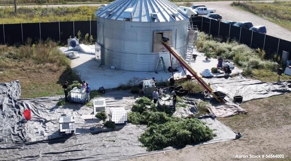 Used Shivvers 36' Hemp & Biomass Drying System with Automated Material Handling