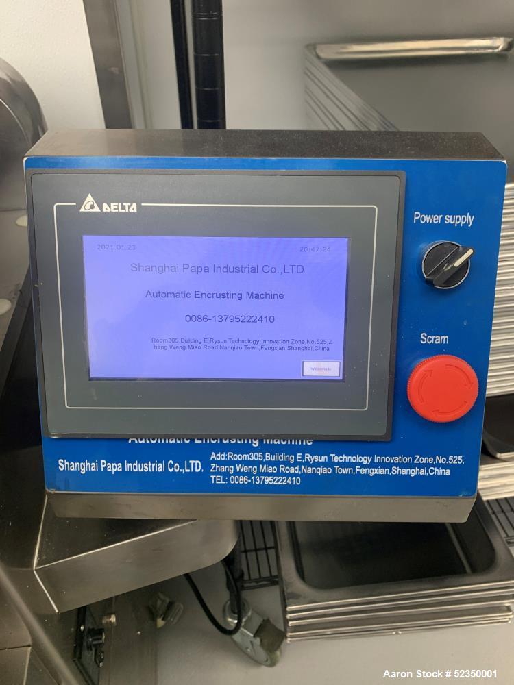 Used Shanghai Papa Automatic Encrusting Machine with Tray Arranger